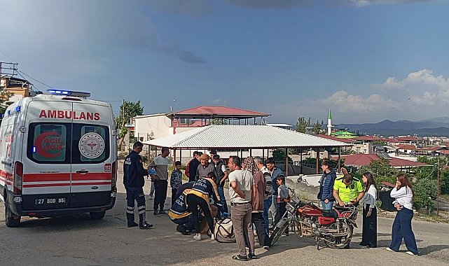 Gaziantep'te motoru deviren yaşlı adam yaralandı