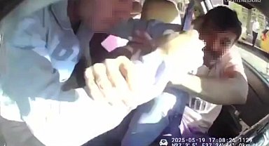 Gaziantep'te taksiciye bıçaklı saldırı: O anlar kamerada