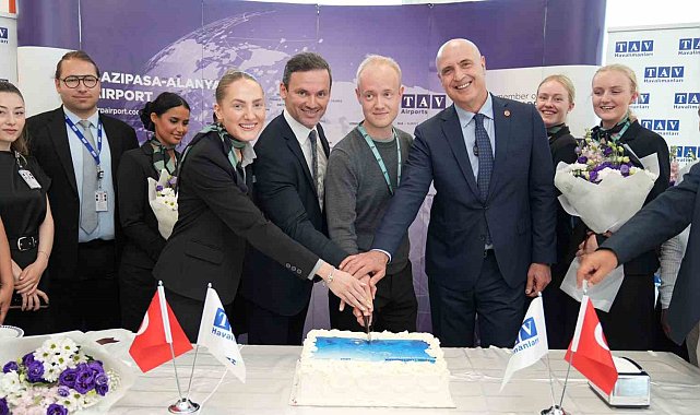 Gazipaşa-Alanya Havalimanı, Copenhagen Air Taxi'nin ilk uçuşunu karşıladı
