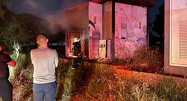 Gazipaşa'da trafo yangını ekiplerin müdahalesiyle söndürüldü
