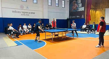 Gençlik Haftası'nda masa tenisi heyecanı yaşandı
