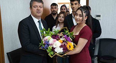 Gençlik meclisinden başkan Tutdere'ye 19 Mayıs ziyareti