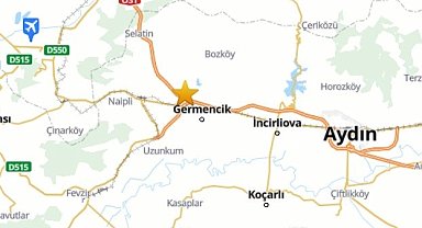 Germencik'te 3.8 şiddetinde deprem