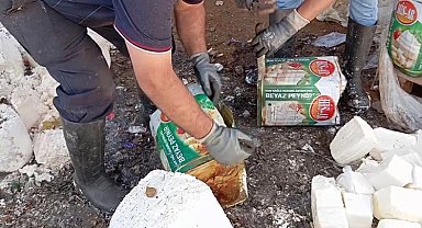 Gıda teröristleri tonlarca bozuk peyniri vatandaşa yedirecekti
