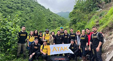 Giresun'da ATAK'tan doğada sınırları zorlayan arama kurtarma eğitimi