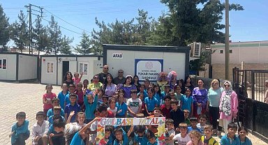 Gölbaşı MTAL öğrencilerinden deprem bölgesindeki çocuklara moral etkinlikleri