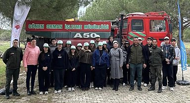 Gönen'de öğrencilere orman yangınlarına karşı farkındalık eğitimi verildi