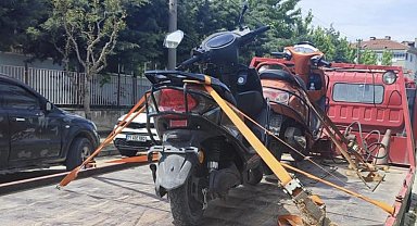 Gönen'de plakasız motosikletlere yönelik denetimler sıklaştırıldı