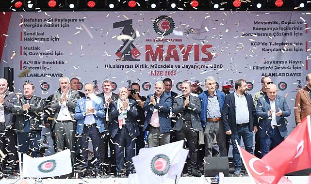 HAK-İŞ 1 Mayıs Emek ve Dayanışma Günü'nü Rize'de kutladı