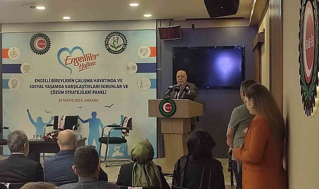 HAK-İŞ Genel Başkanı Arslan: "900 bine yakın HAK-İŞ üyesi içerisinde tespit edebildiğimiz engelli sayımız 5 bin 500 civarında"