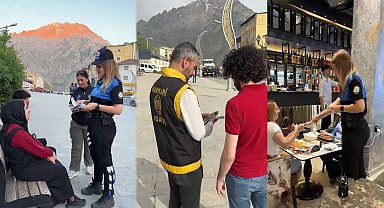 Hakkari polisi 'SİBERAY' ve 'UYUMA' broşürleri dağıttı