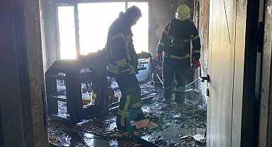 Hatalı park yangına giden itfaiye aracına geçit vermedi