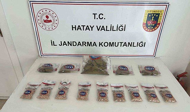 Hatay'da 450 gümrük kaçağı kuru sıkı tabanca ve uyuşturucu ele geçirildi