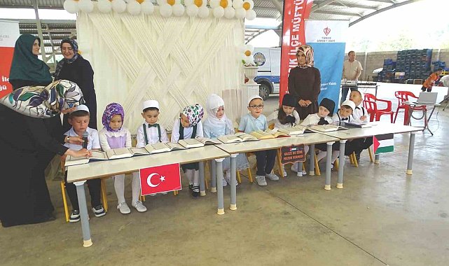 Hisarcık'ta 4-6 Yaş Kur'an Kursu mezuniyet töreni