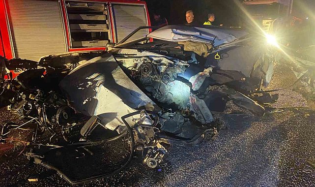 Hurdaya dönen otomobilde hayatını kaybetti