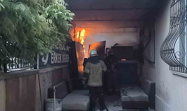 İnegöl'de öğrenci yurdunda yangın