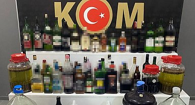 Isparta'da 125 litre sahte içki ele geçirildi