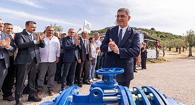 İzmir Dikili'de çiftçiye can suyu