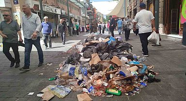 İzmir'in göbeğinde çöpten utanç manzarası