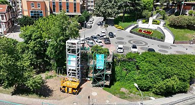 İzmit Tren Garı asansör çalışmaları devam ediyor