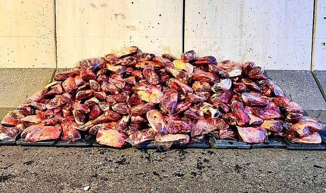 Jandarma 1 ton 700 kilo mühürsüz et ele geçirdi