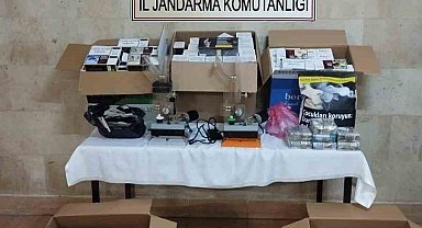Jandarma ekipleri 11 bin makaron ele geçirdi