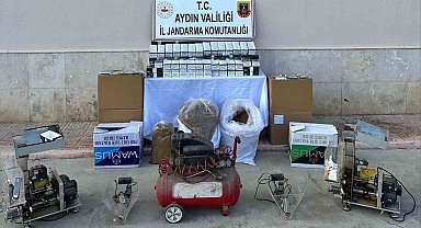 Jandarmadan kaçak tütün baskını: 2 gözaltı