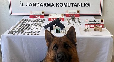 Jandarmadan tarihi eser ve uyuşturucu operasyonu