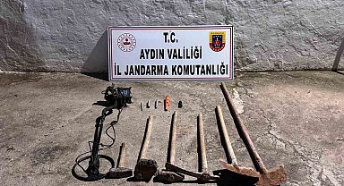 Kaçak kazı yaparken suçüstü yakalandılar