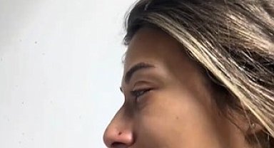 Kadın üretici dolu felaketini gözyaşlarıyla anlattı