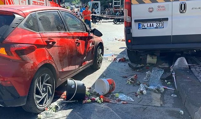 Kağıthane'de feci kaza: 1 ölü, 5 yaralı