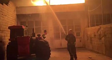 Kahramanmaraş'ta iş yeri yangını