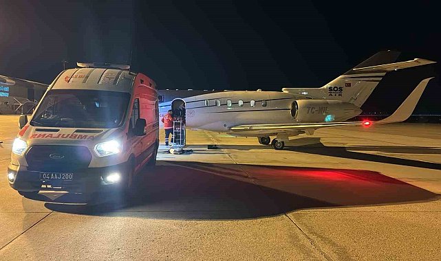 Kalp hastası genç, uçak ambulansla Ankara'ya sevk edildi