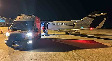 Kalp hastası genç, uçak ambulansla Ankara'ya sevk edildi