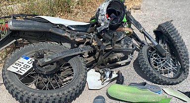 Kamyona çarpan motosiklet sürücüsü hayatını kaybetti