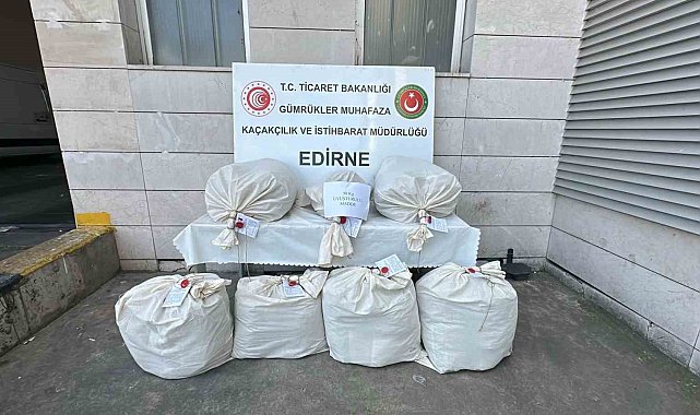 Kapıkule'de televizyon ünitesinde 49 kilo esrar ele geçirildi