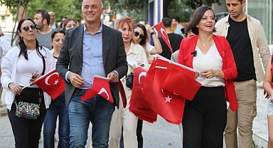 Karabağlar'da 19 Mayıs coşkusu yürüyüşle başladı