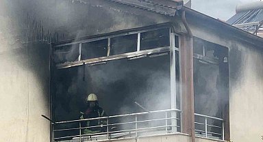 Karaman'da boşandığı eşi ile tartışan öfkeli koca bezinle evini yaktı