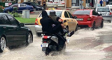 Karaman'da sağanak yağış etkili oldu