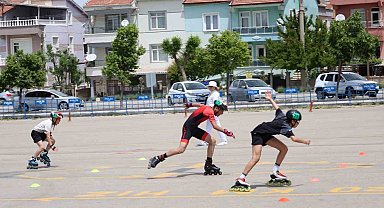 Karaman'da tekerlekli paten heyecanı başladı