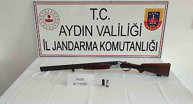 Karpuzlu'da ruhsatsız tüfek ele geçirildi