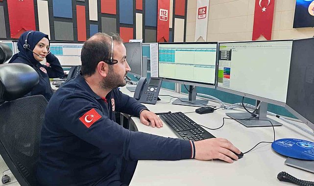 Kars'ta 112 Acil Çağrı Merkezi 2024 yılında 333 bin 778 çağrı aldı