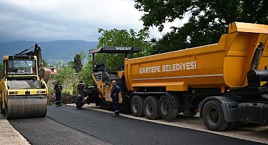 Kartepe'de 930 ton asfalt serimi gerçekleştirildi