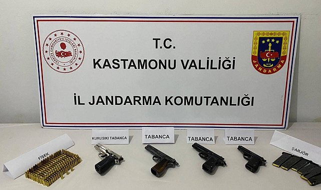 Kastamonu'da kaçak silah operasyonu: 1 gözaltı