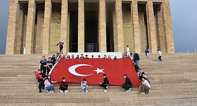 Kastamonu'da öğrencilerden Anıtkabir ziyareti