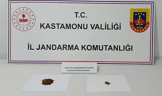 Kastamonu'da uyuşturucuyla yakalanan şahıs tutuklandı