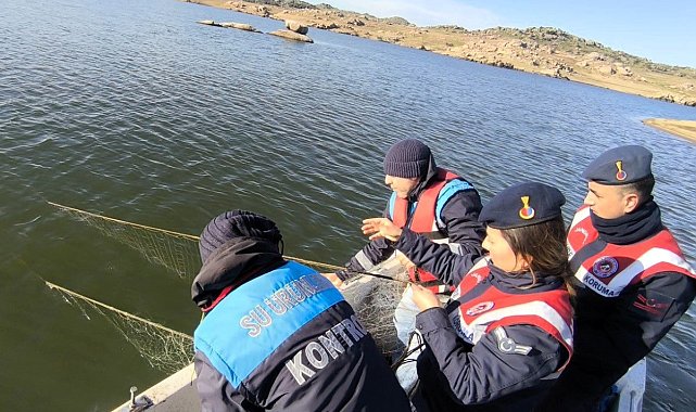 Kayalı Barajı'nda av yasağı denetimi