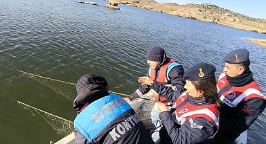 Kayalı Barajı'nda av yasağı denetimi