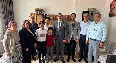 Kaymakam Ateş, şehit ailesi ile görüştü