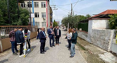 Kaymakam Dalak öğrencilerle arazi ölçümü yaptı